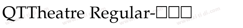 QTTheatre Regular字体转换
